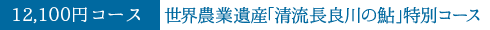 世界農業遺産「清流長良川の鮎」特別コース　12,100円コース